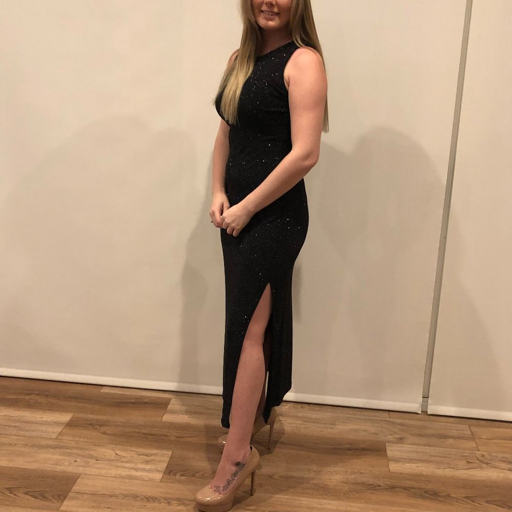 Black Sparkle Jessica Howard Holiday dress
